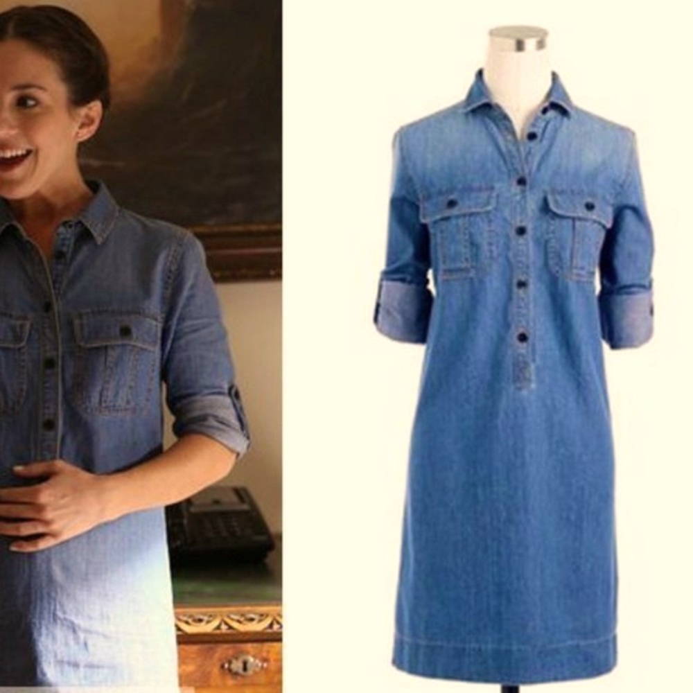 J. Crew Chambray Shirt Dress